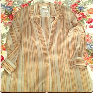 Tamotsu Long Sleeve Blouse with Shell